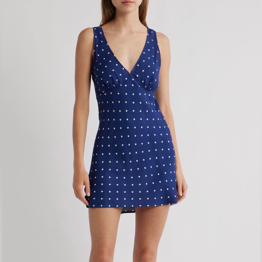 Reformation Calix Polka Dot Dress